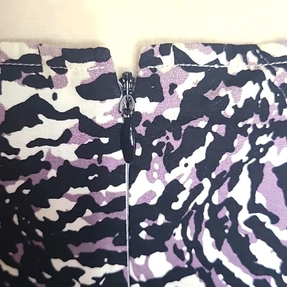 Alex Marie Black & Tan, Black & Purple Animal Print Sleeveless Dress, Size 14 - Picture 7 of 9